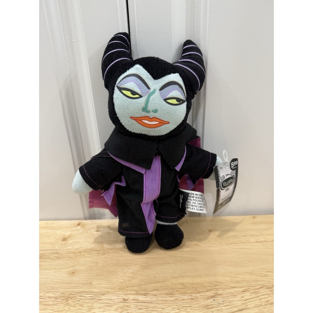 Disney Villains Maleficent Doll 9" Soft Plush NWT Sleeping Beauty Stuffed Animal